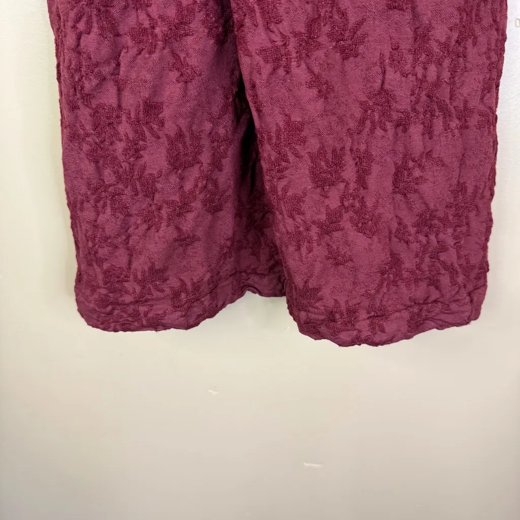 Anthropologie Textured Zene Semless Tank Strappy Top Size Small Burgundy‎ NEW - Image 6