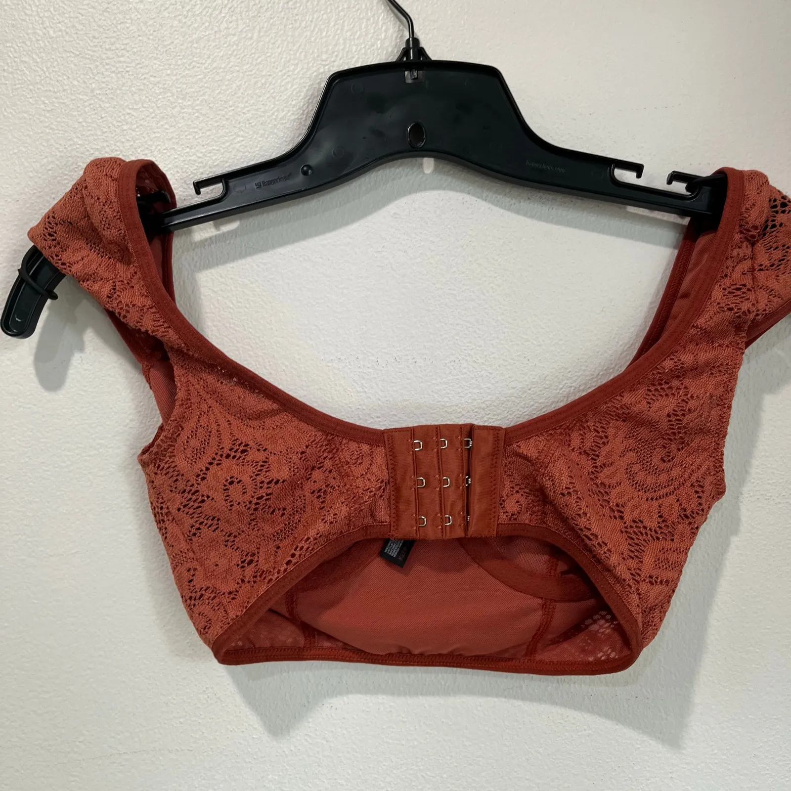 Out From Under Lace Rust Bralette Festival Crop Top Urban Outfitters Sz S - Image 4