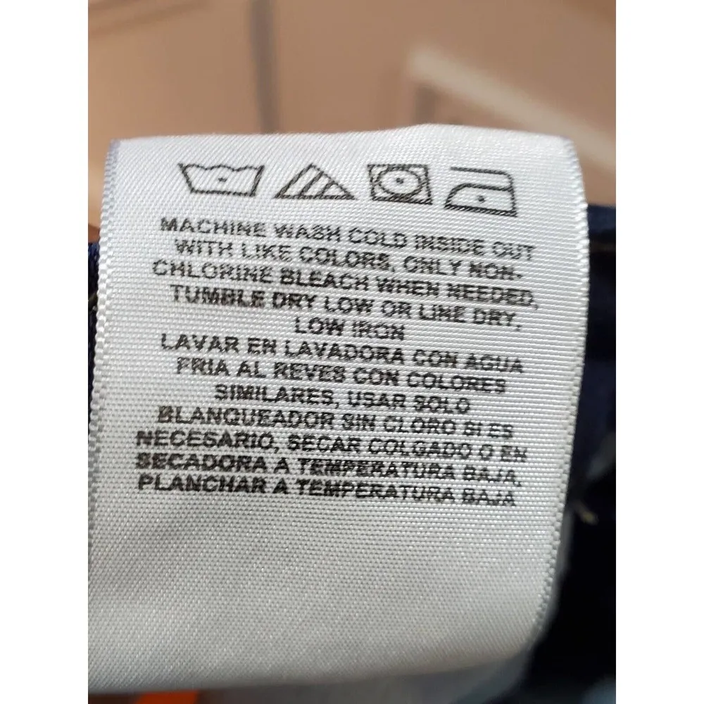 Lee Riders Women Blue Denim Cotton Zipper Mid Rise Bootcut Jeans Pant Size 12M - Image 10