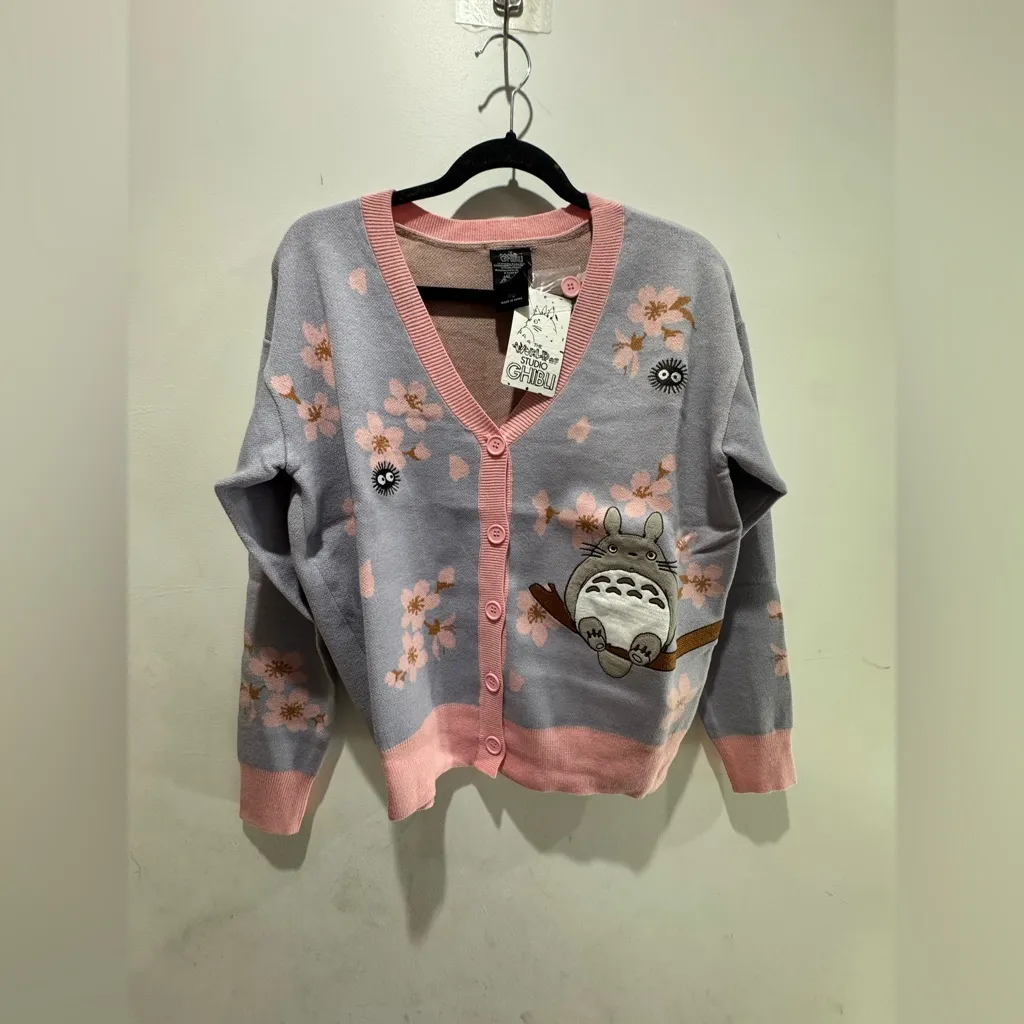 Studio Ghibli My Neighbor Totoro Cherry Blossom Totoro Women's Cardigan - Image 3