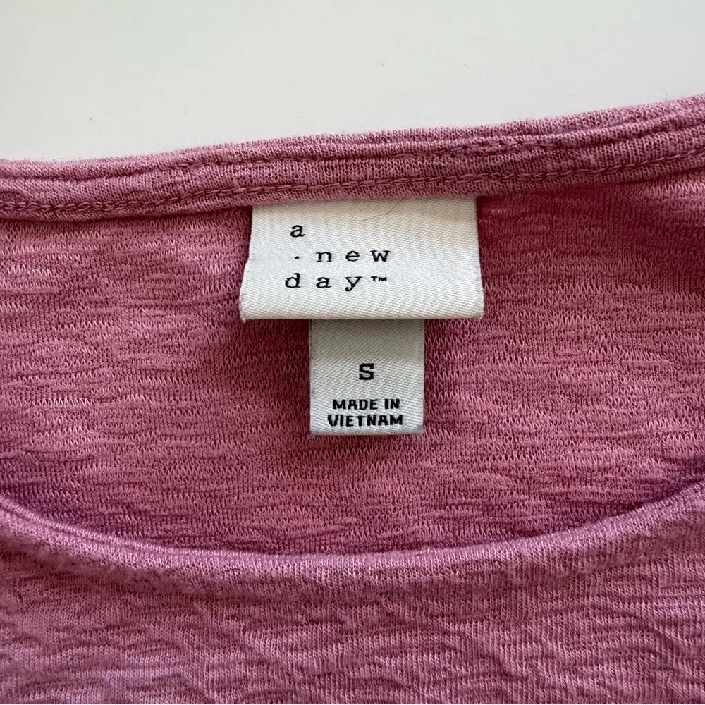 A New Day Textured Puff Sleeve Top Size Small - Image 6