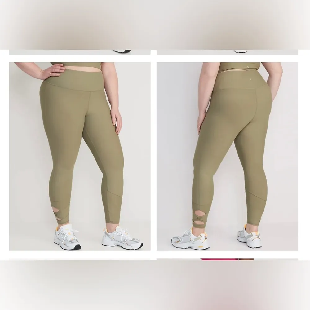 Old Navy High-Waisted PowerSoft 7/8-Length Side-Cutout Leggings, XL TALL - Image 11