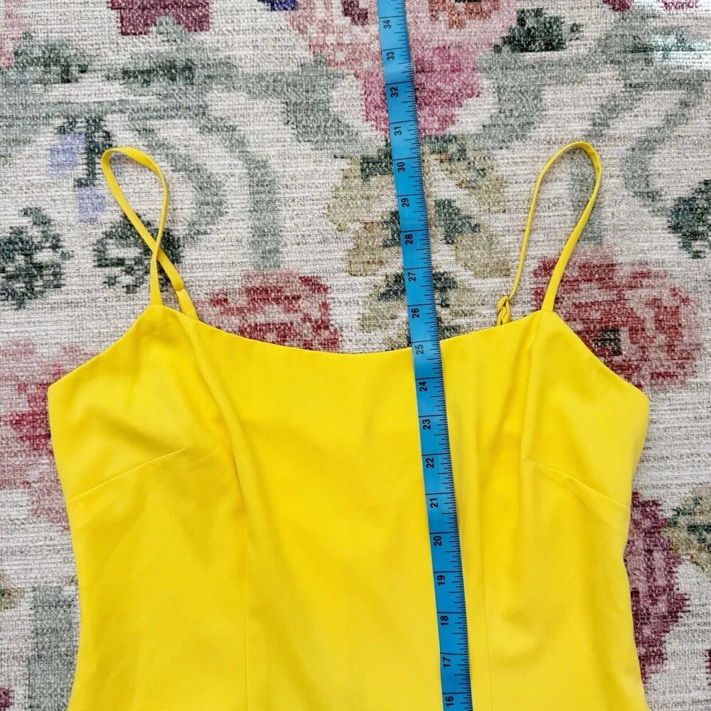 Lovers + Friends Teddy Dress Womens Small Yellow Sunshine Fitted Silhouette Mini - Image 5