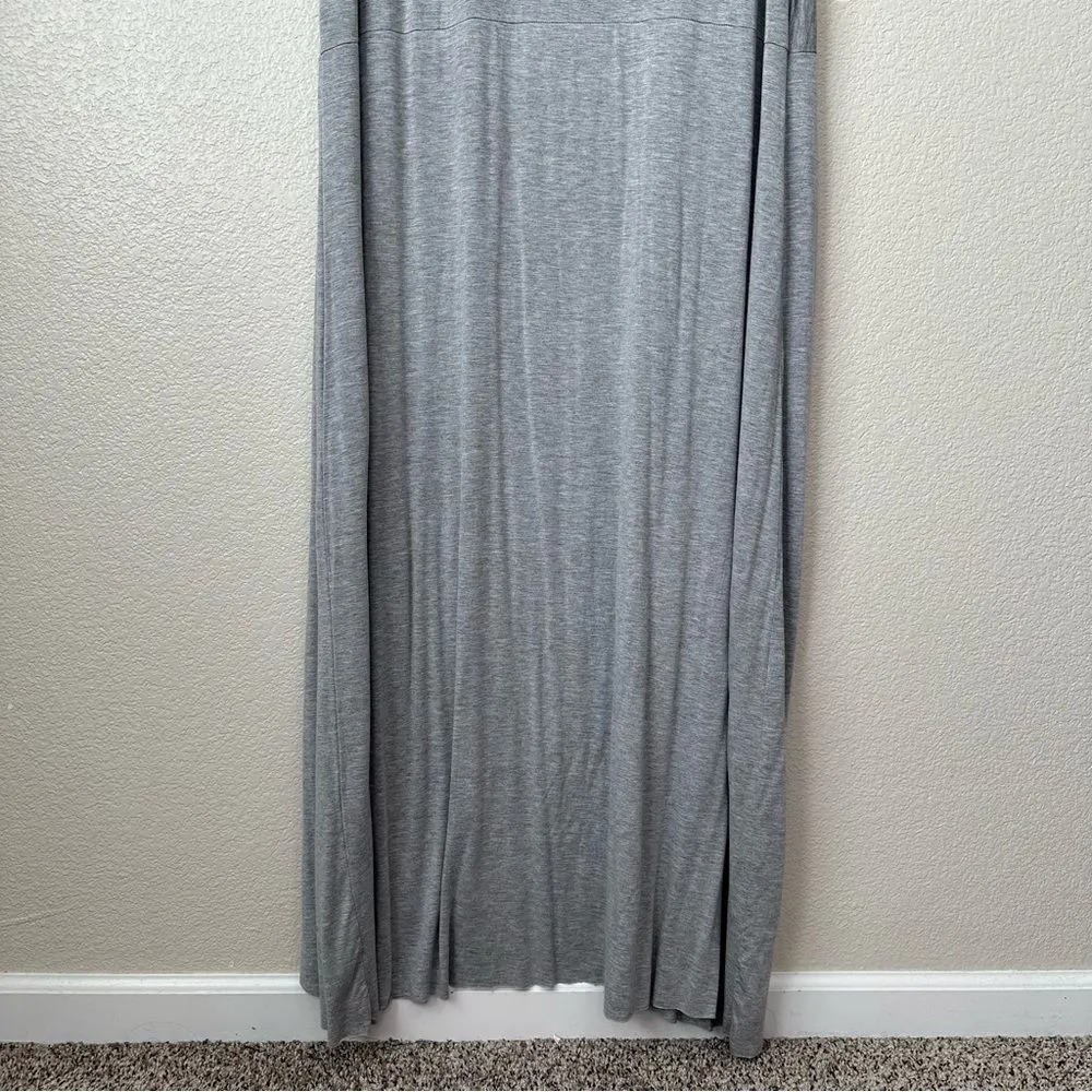 Roaman’s Gray Asymmetrical Knot Front Maxi Dress Size 3X - Image 8
