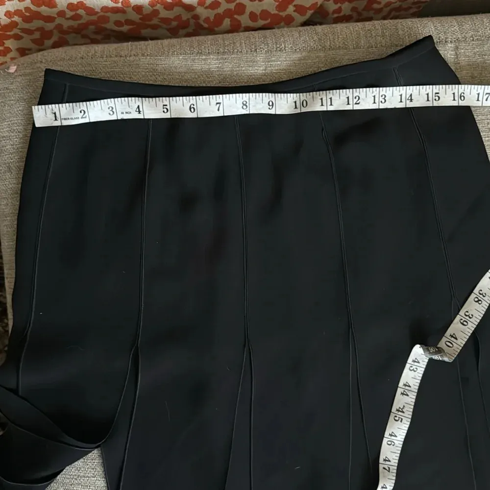 RARE. Armani NWT silk blend split panel skirt NWT size 6 black - Image 12