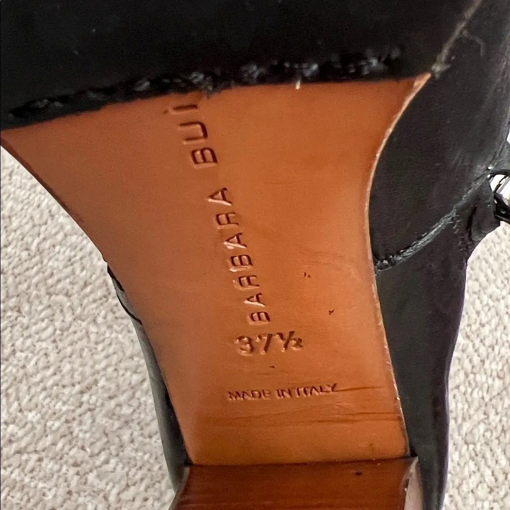 Barbara Bui French Designer Black and Brown Women's chunk Boots Size 7.5 - Image 6