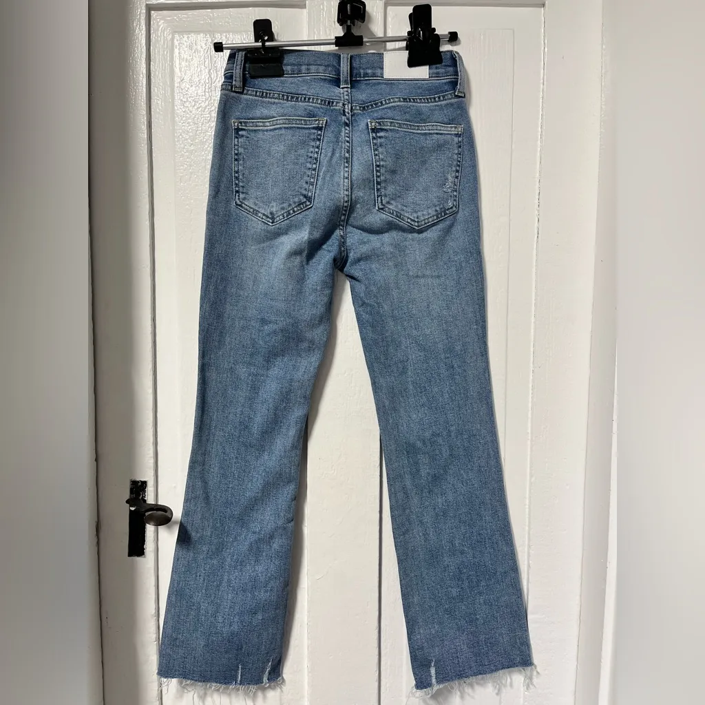 Pistola Denim Jeans distressed Lennon Crop Boot Light Wash size 24 - Image 2