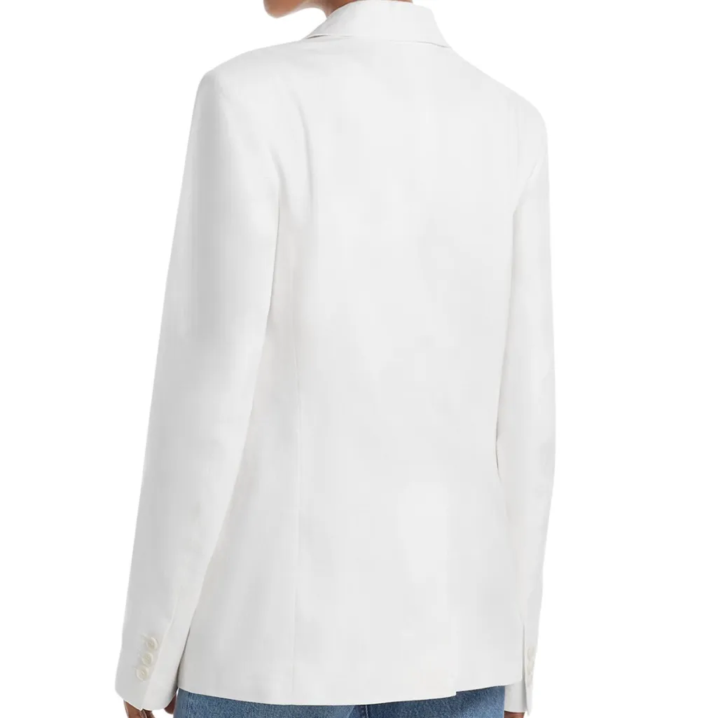 ALC Donovan Linen Blend Lined White Blazer Jacket Size 4 NWT - Image 2