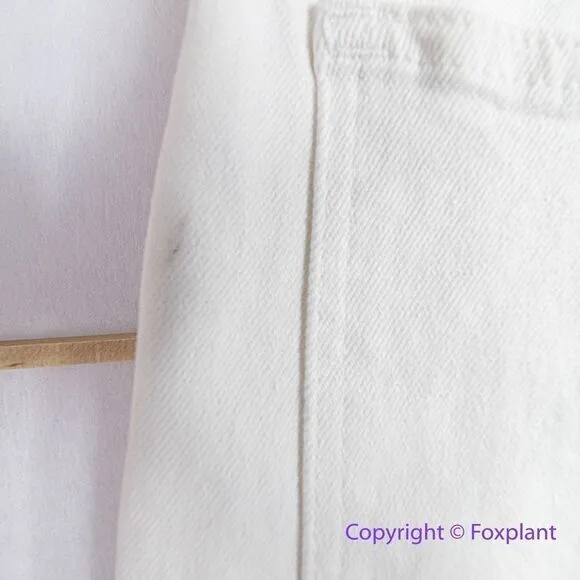 NEW Madewell The Petite High-Rise Slim‎ Boyjean in Tile White, 28P - Image 16