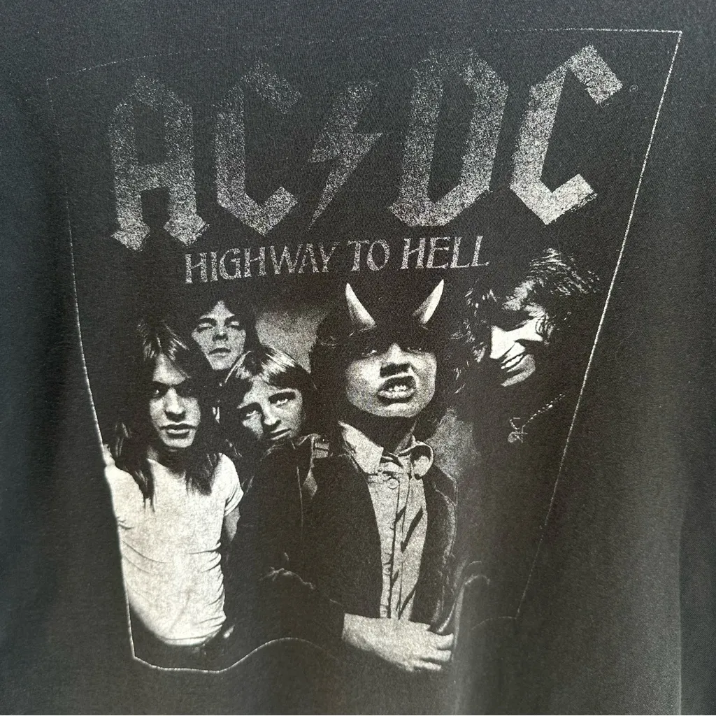 ACDC off-the-shoulder rock tee - Image 2