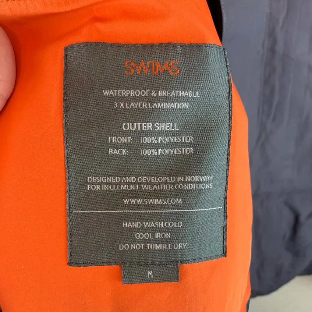 Swims women’s raincoat sz M long button down spring fall preppy career work Gray Size M - Image 7