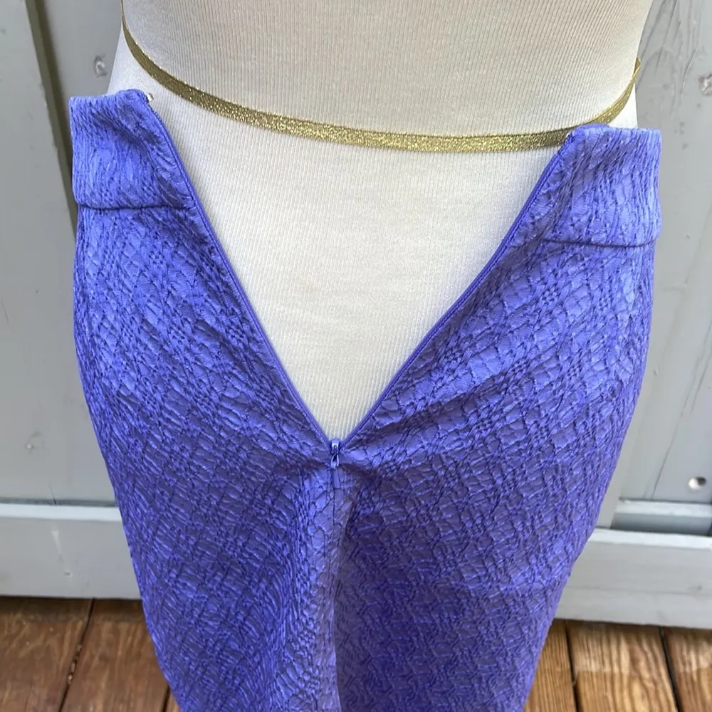Banana Republic Violet Textured Skirt Size 10 - Image 5