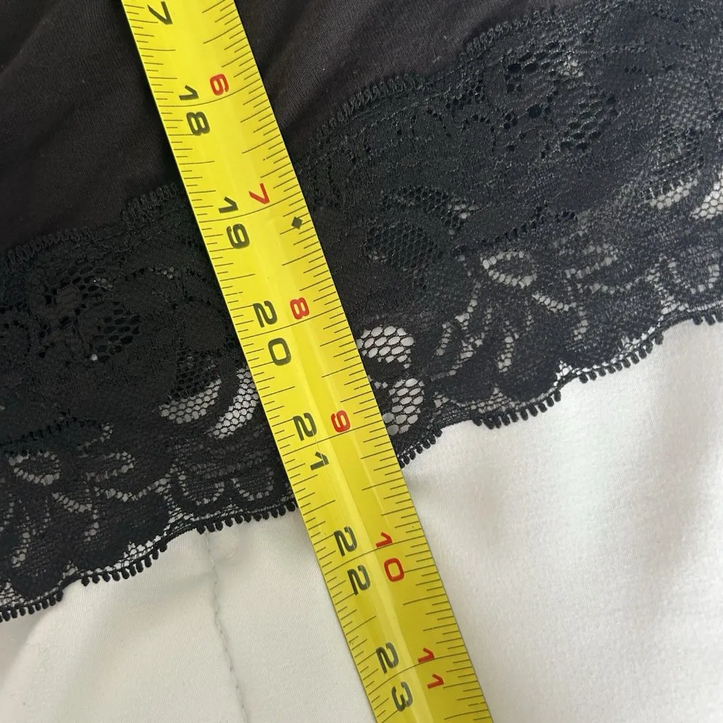 Vintage 90s Womens Black Baby Doll Cami Camisole Tank Top Y2K Lace Grunge Indie Size L - Image 5