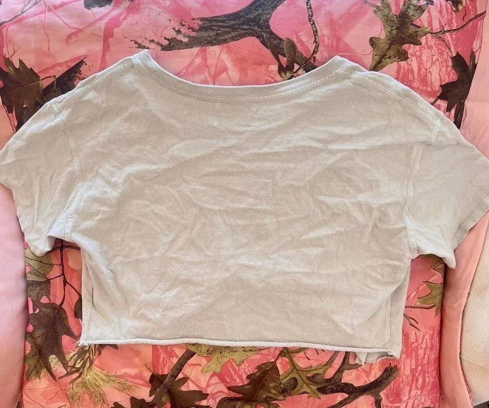 twist tee cream beige cotton tshirt - Image 4