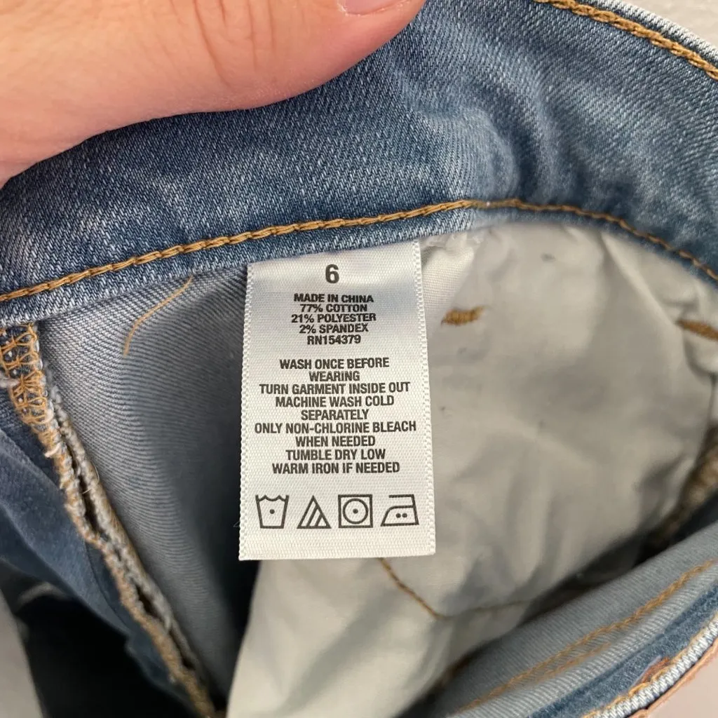 Aeropostale Seriously Stretchy High-Rise Jegging Size 6 Ripped Destroyed Skinny - Image 9