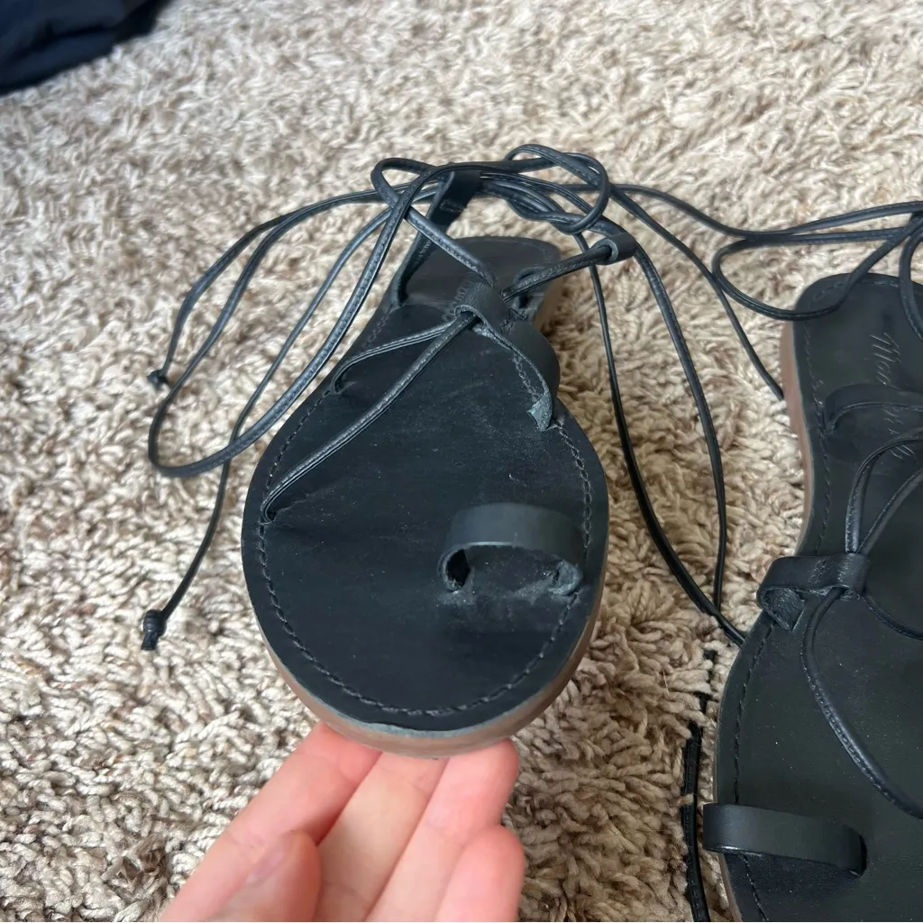 Madewell Black Strappy Sandals - Image 5
