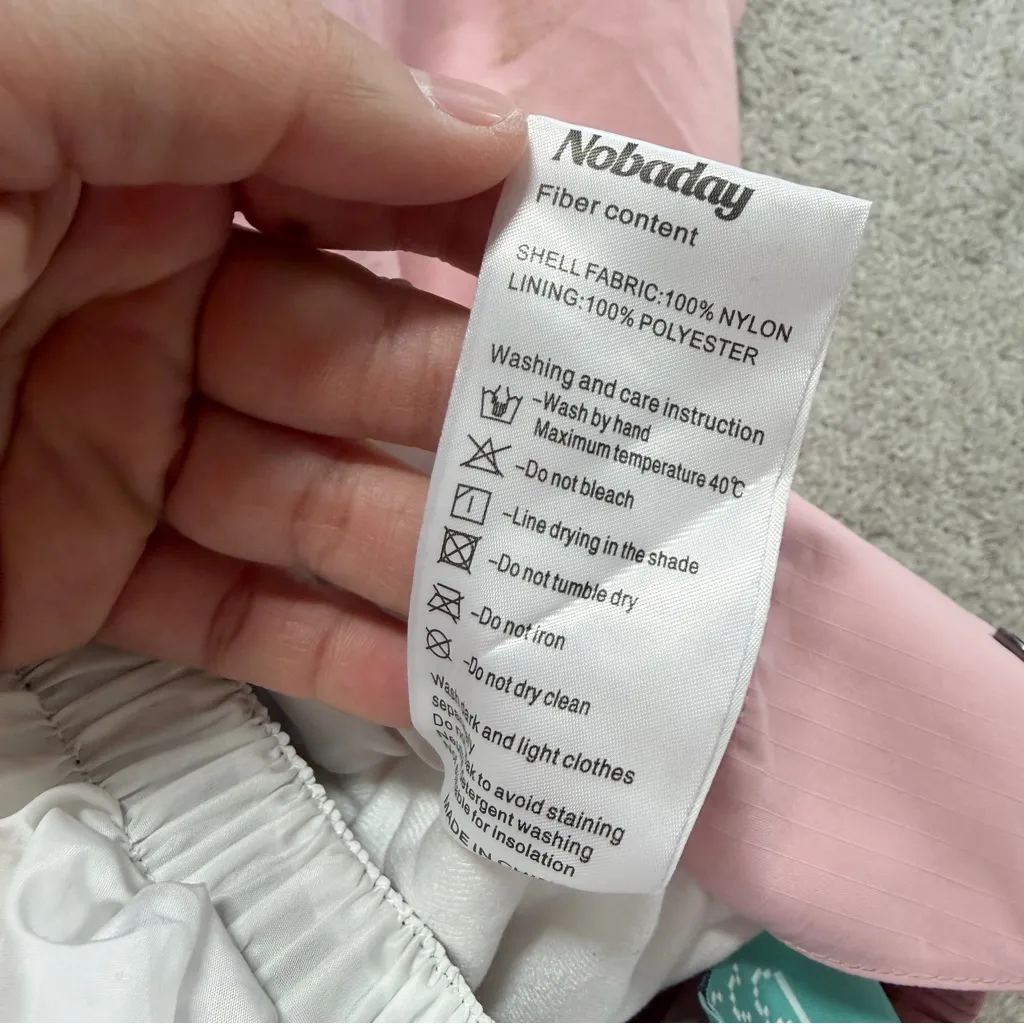 Nobaday Women’s Pure Free Baggy Snow Pants Outdoor Waterproof in Pink M Size M - Image 10