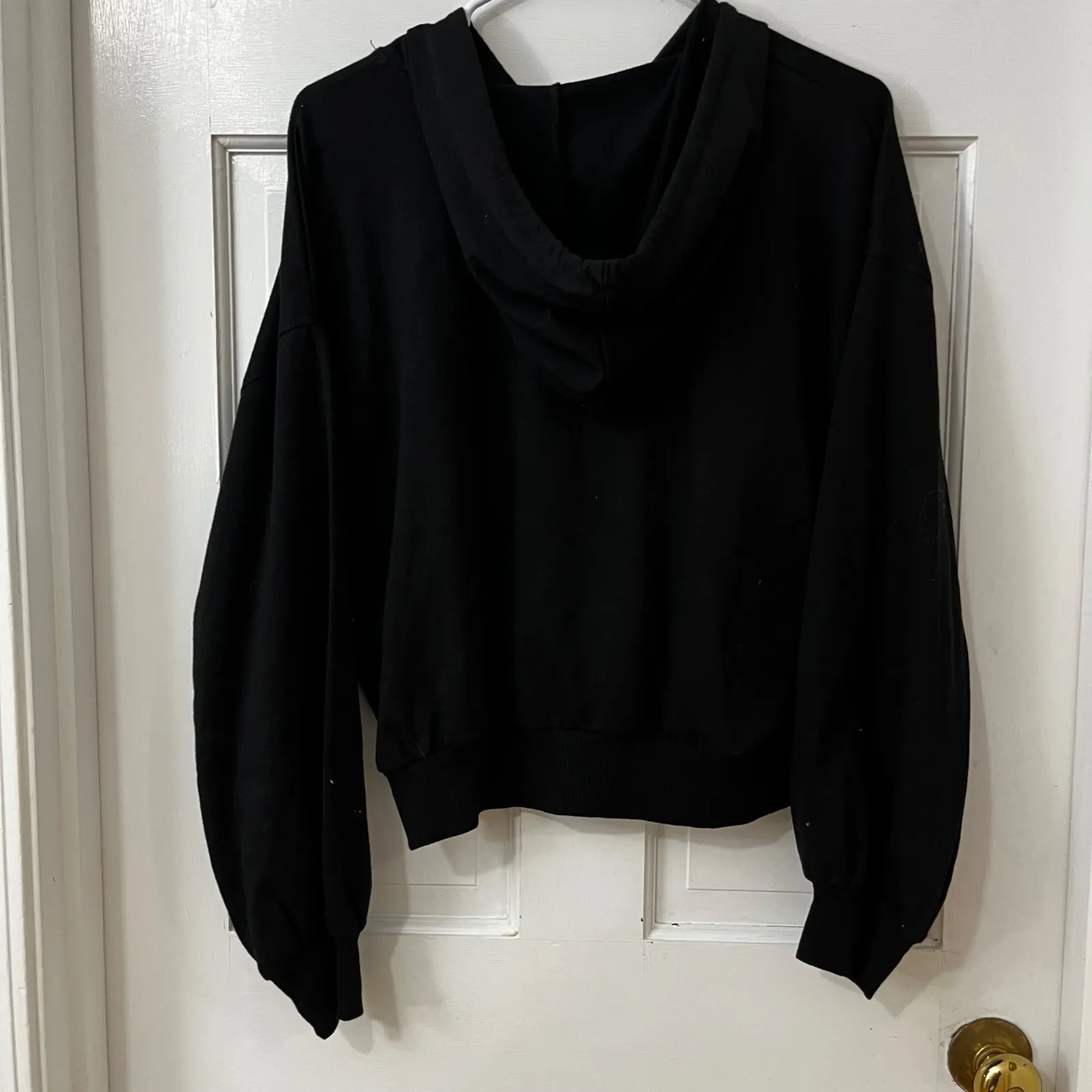 ROCKSTAR ORIGINAL Black Hoodie Graffiti Flame Punk Goth Streetwear Art Unisex M Size M - Image 3