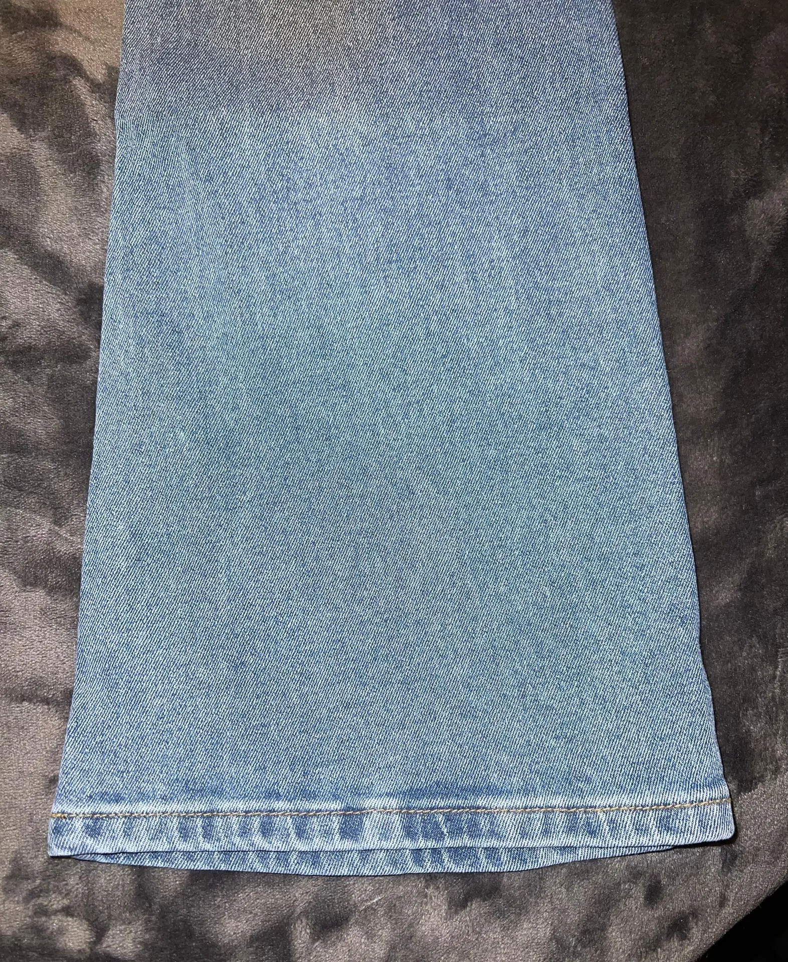 Dark Wash Flare Denim Jeans - Image 12