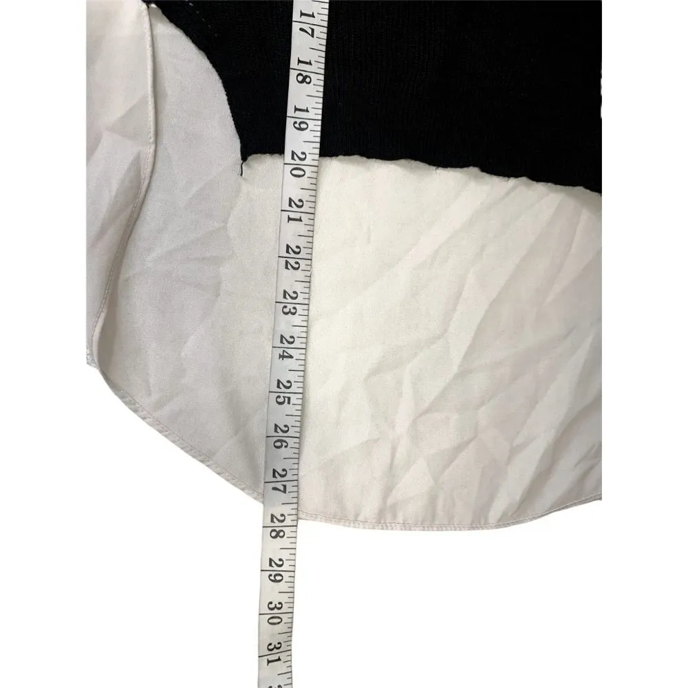 Finn & Clover Women's Black & White Sweater Shirt - Image 5