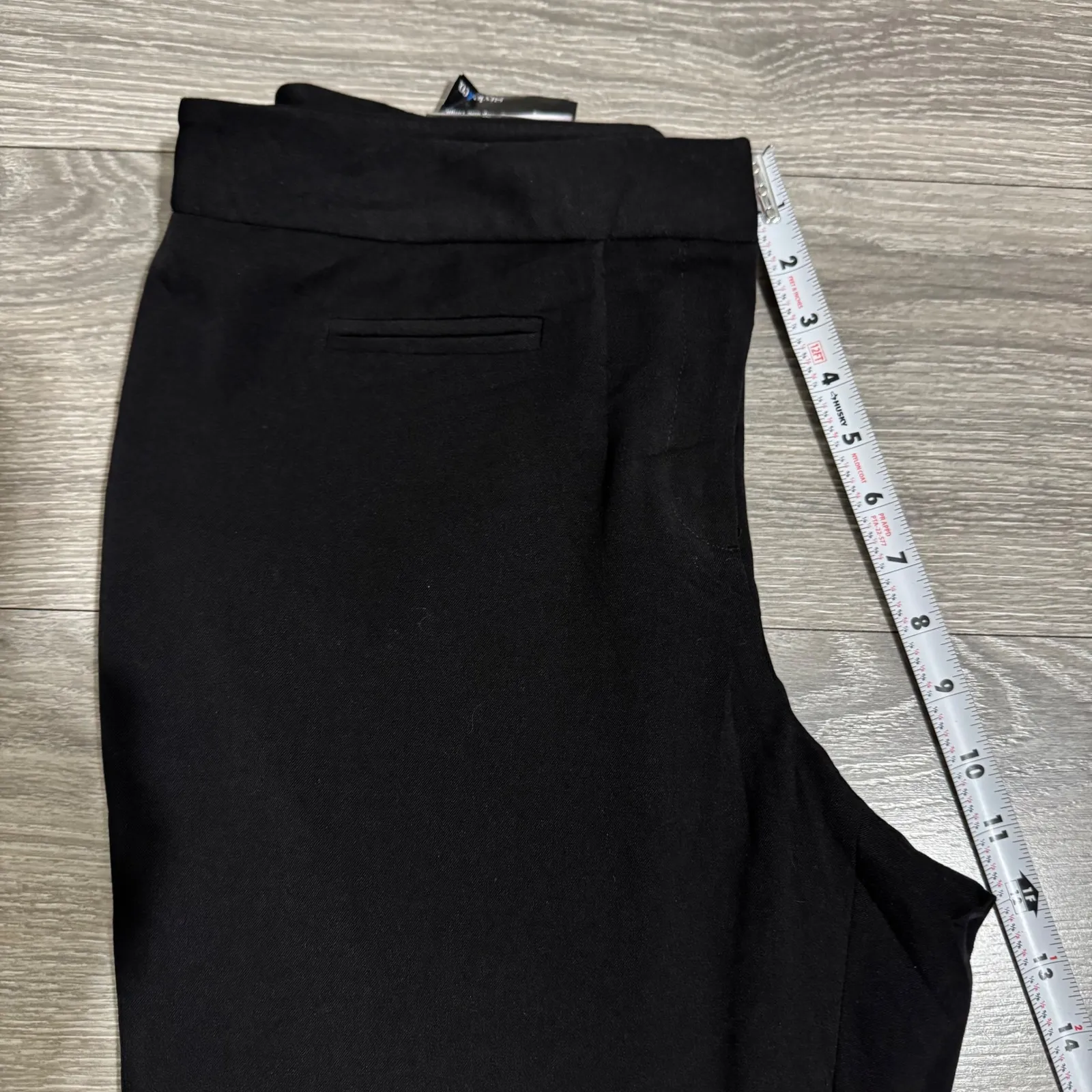 Style & Co Petite Black Lola Relaxed Fit Flared Leg Pants Size 12P - Image 7