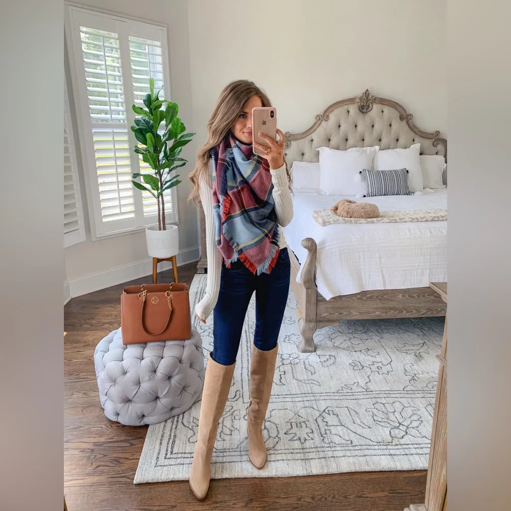 Vince Camuto Nestel Knee High Boot Suede Tan sz 8.5 - Image 4