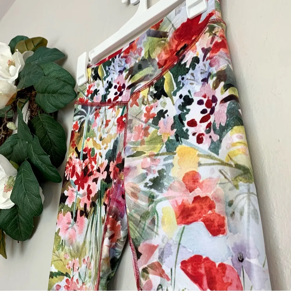 Anthropologie Pure + Good Floral Leggings XXS - Image 2