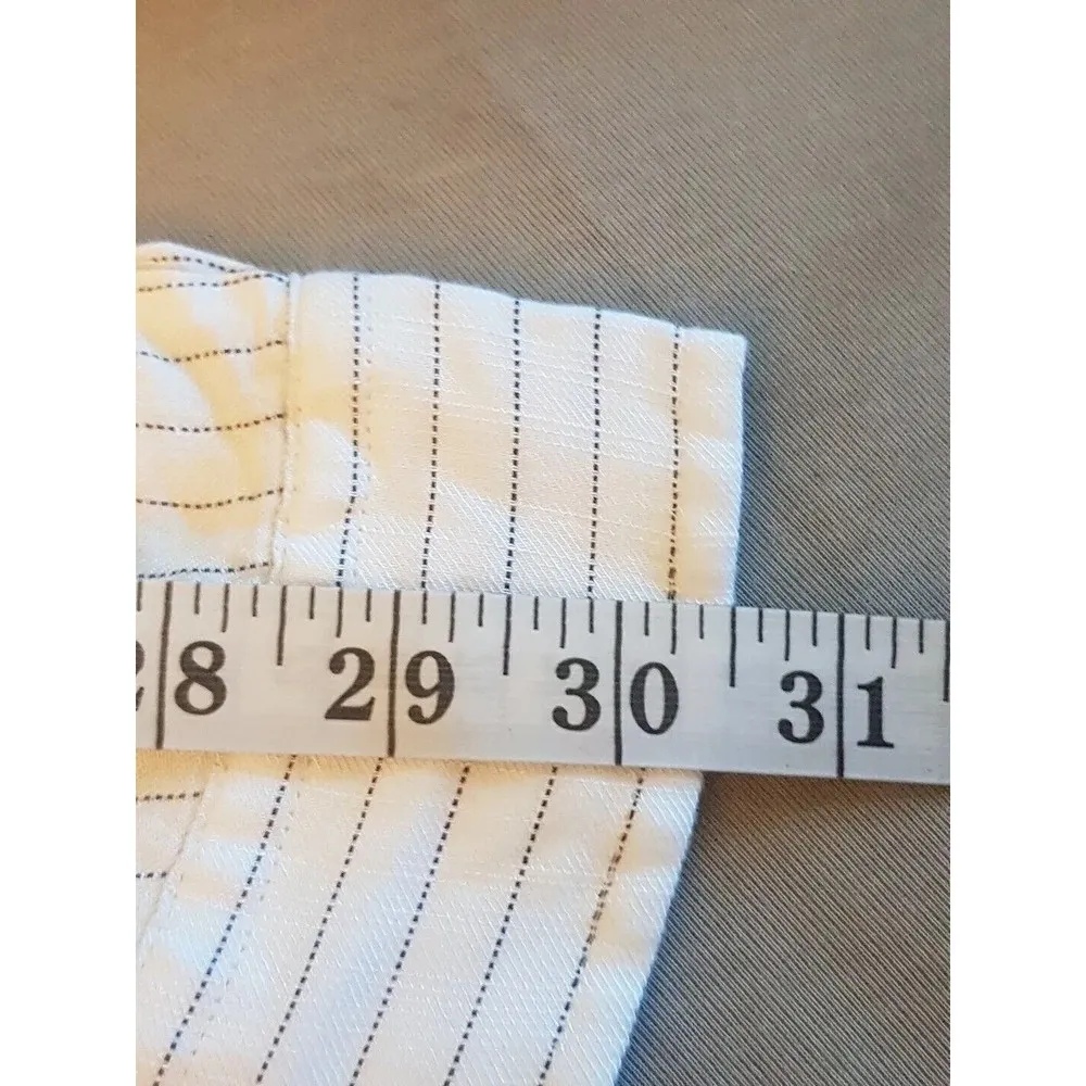 Daily Ritual Womens Button down Blouse Size Small Striped Collar Long Sleeve NWT - Image 11