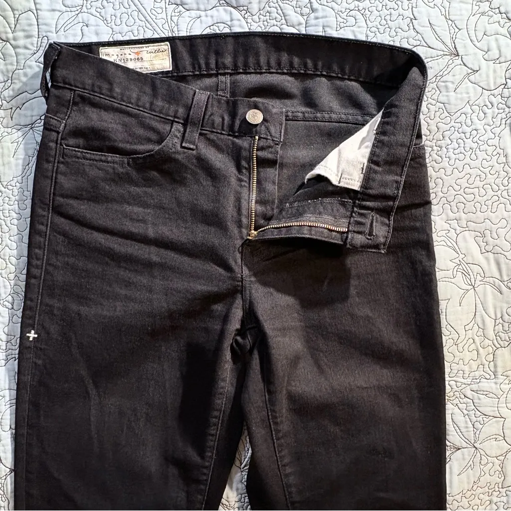 Imogene + Willie Black Slim Straight Stretch Jeans Sz 28 💛 - Image 4