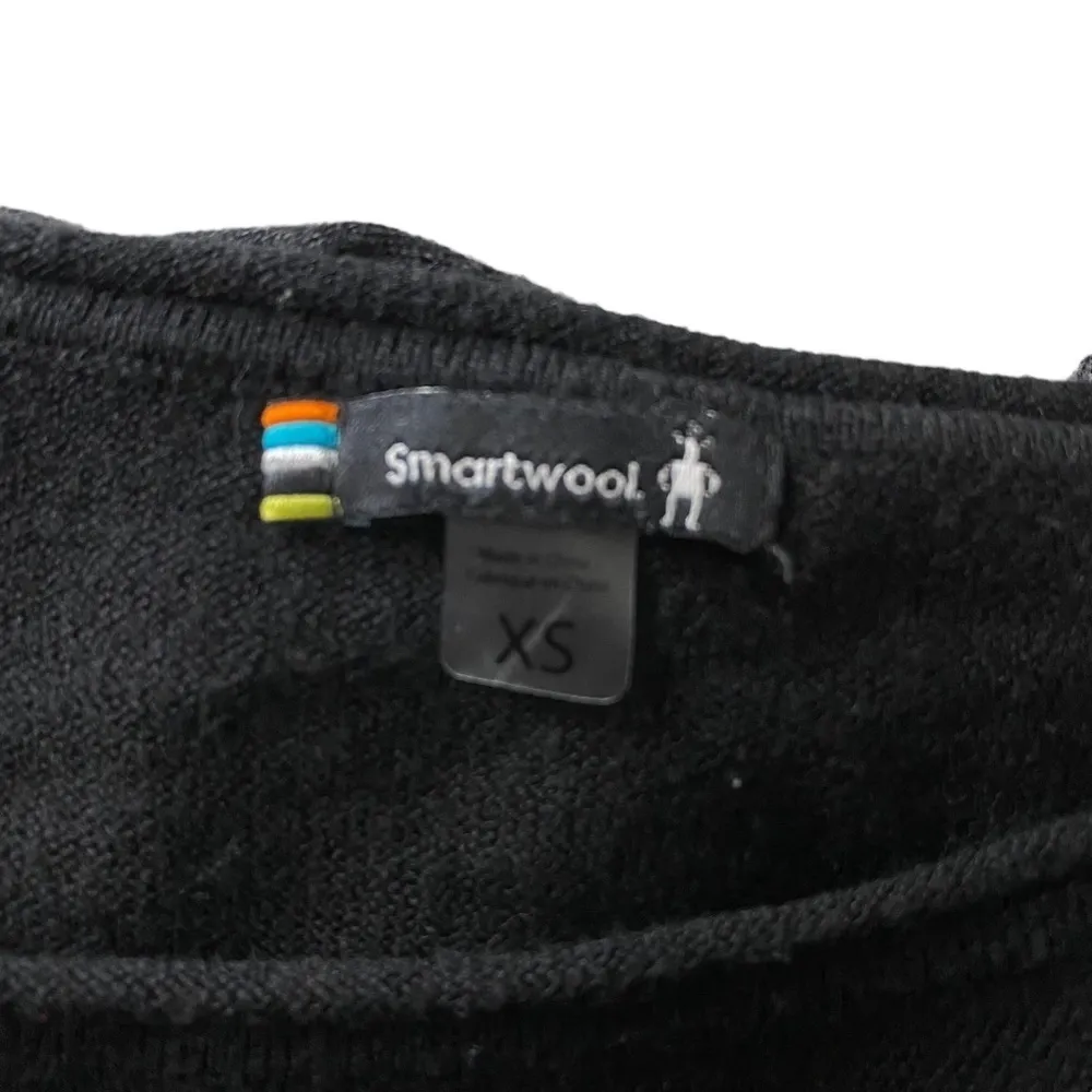 Smartwool Women's Shadow Pine Colorblock Sweater Charcoal Heather XS - Image 9