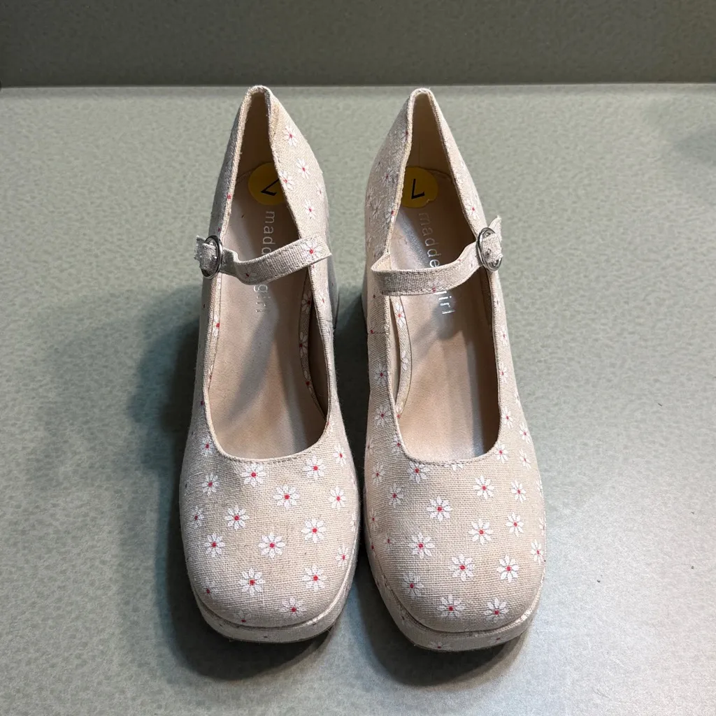 Madden Girl Floral Mary Jane Platform Heels - Image 3