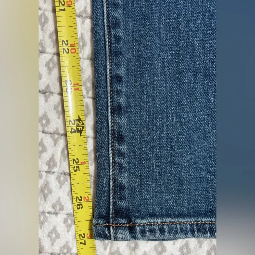 Favorite Daughter Size 33 The Erin High Rise Slim Straight Medium Indigo NWT‎ Blue - Image 5