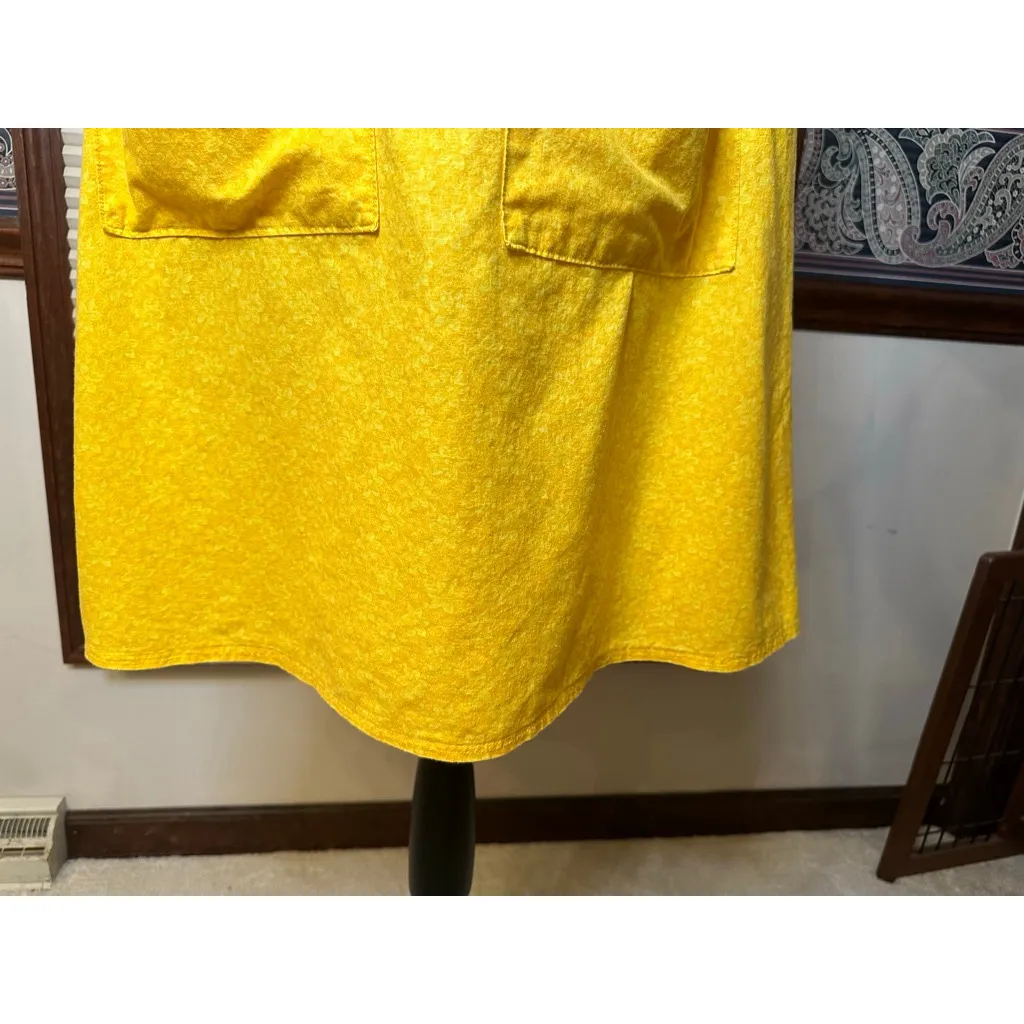 Handmade  Yellow Floral Sundress Likely a size Medium - Image 9