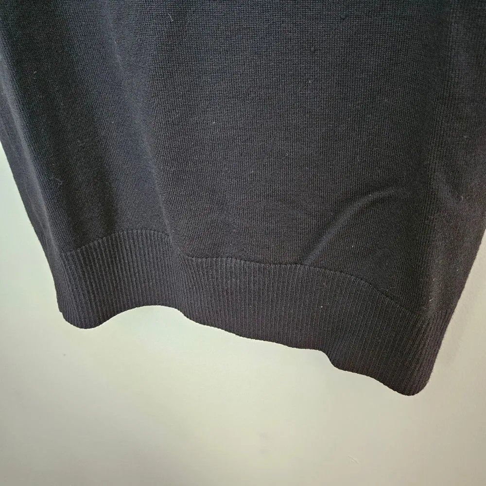 Ann Taylor Dress Long Sleeve Turtleneck Black Knit Merino Wool Business Casual - Image 3