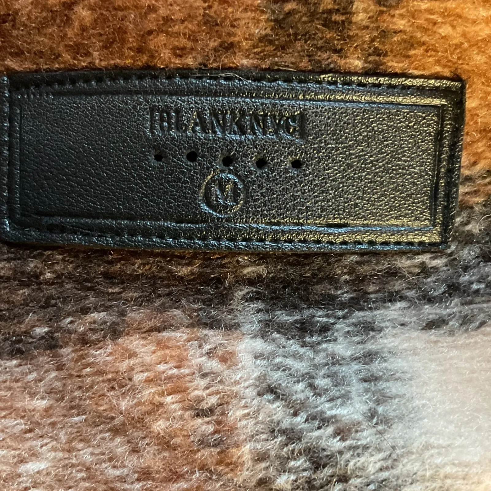 Blank NYC Plaid Cocoon Wanderer Lined Long Sleeve Button Closure Pea Coat Size M - Image 8