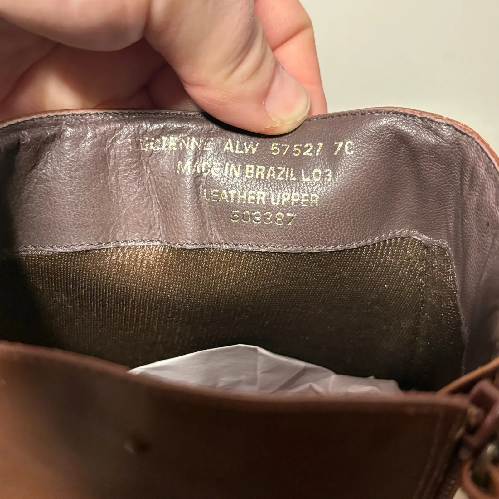 Lauren Ralph Lauren Lucienne Brown Leather Tall Boots 7C Knee High - Image 7