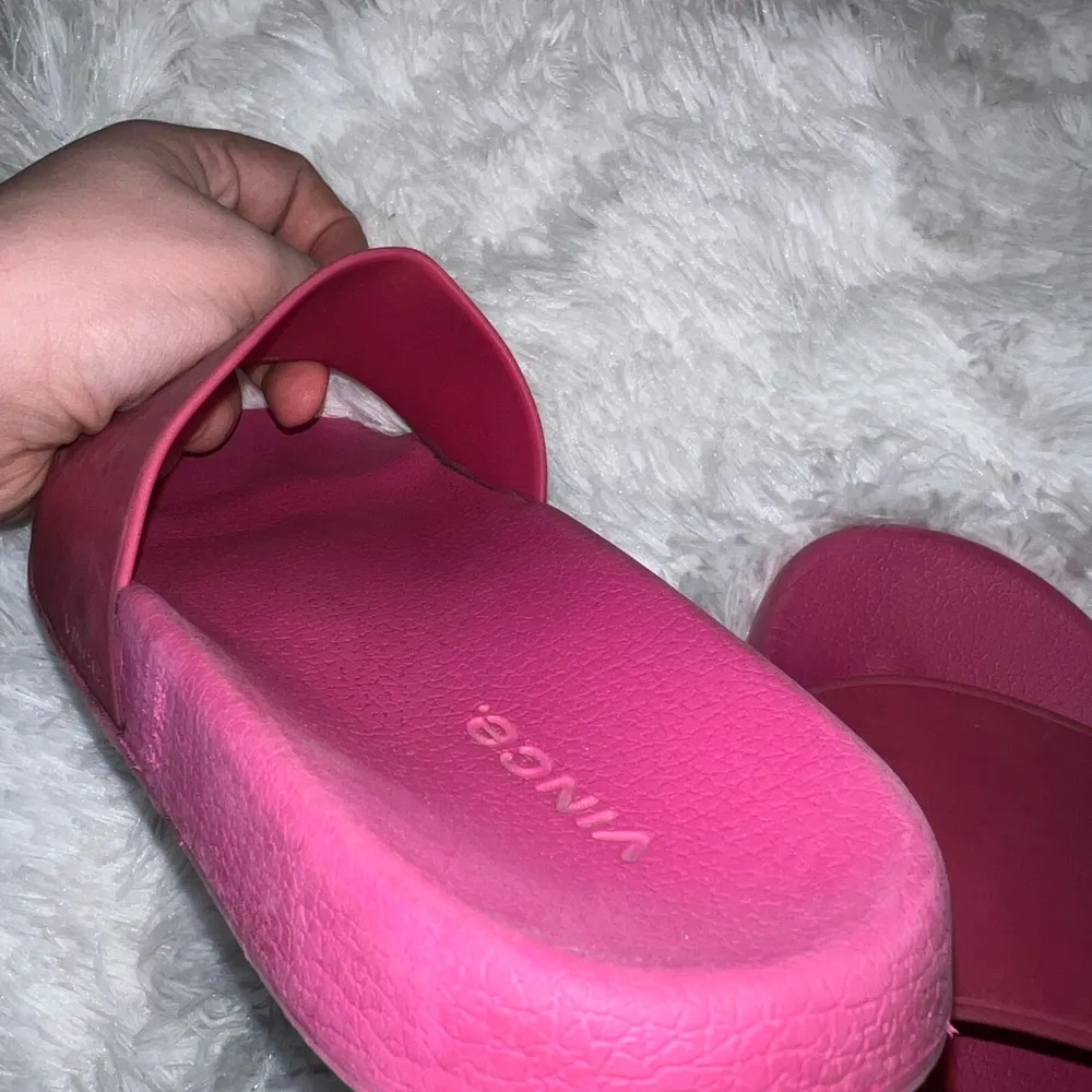 Vince Bright Pink Slide Sandals Slip On Summer Shoe size 6 / 36 - Image 5