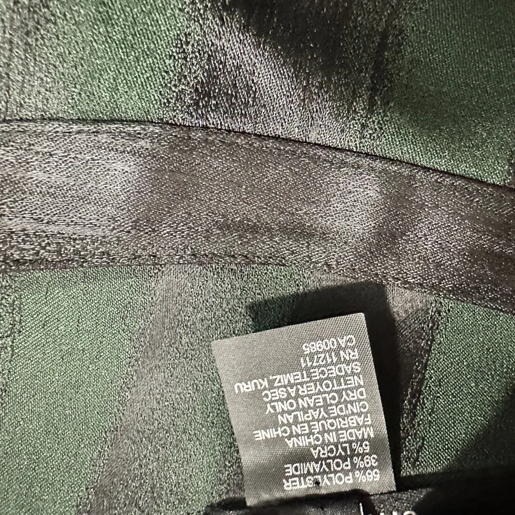 Jay Godfrey Size 8 Black Green Striped One - Image 9