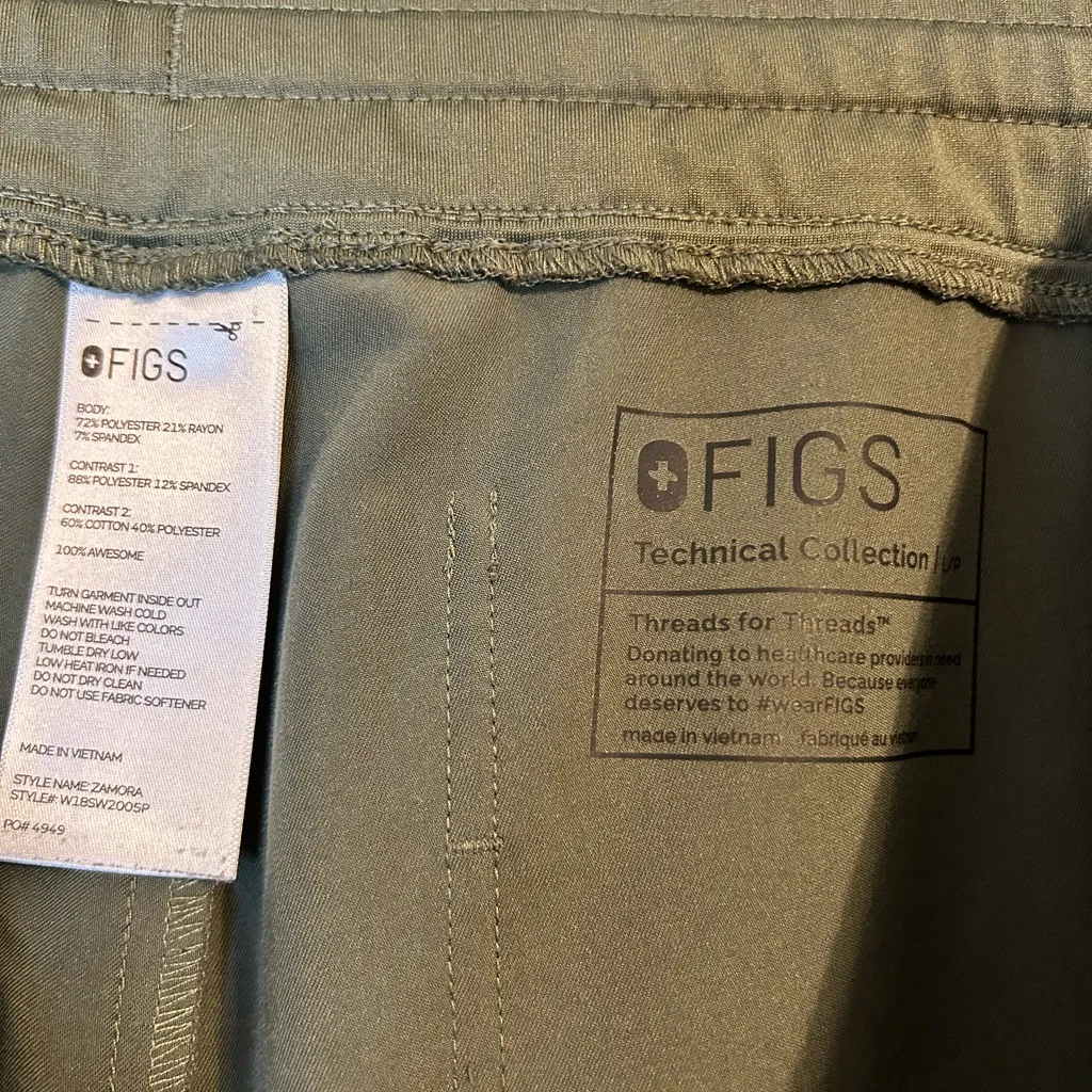 Figs Olive Green Pants with Purple Tag⭐️ - Image 5