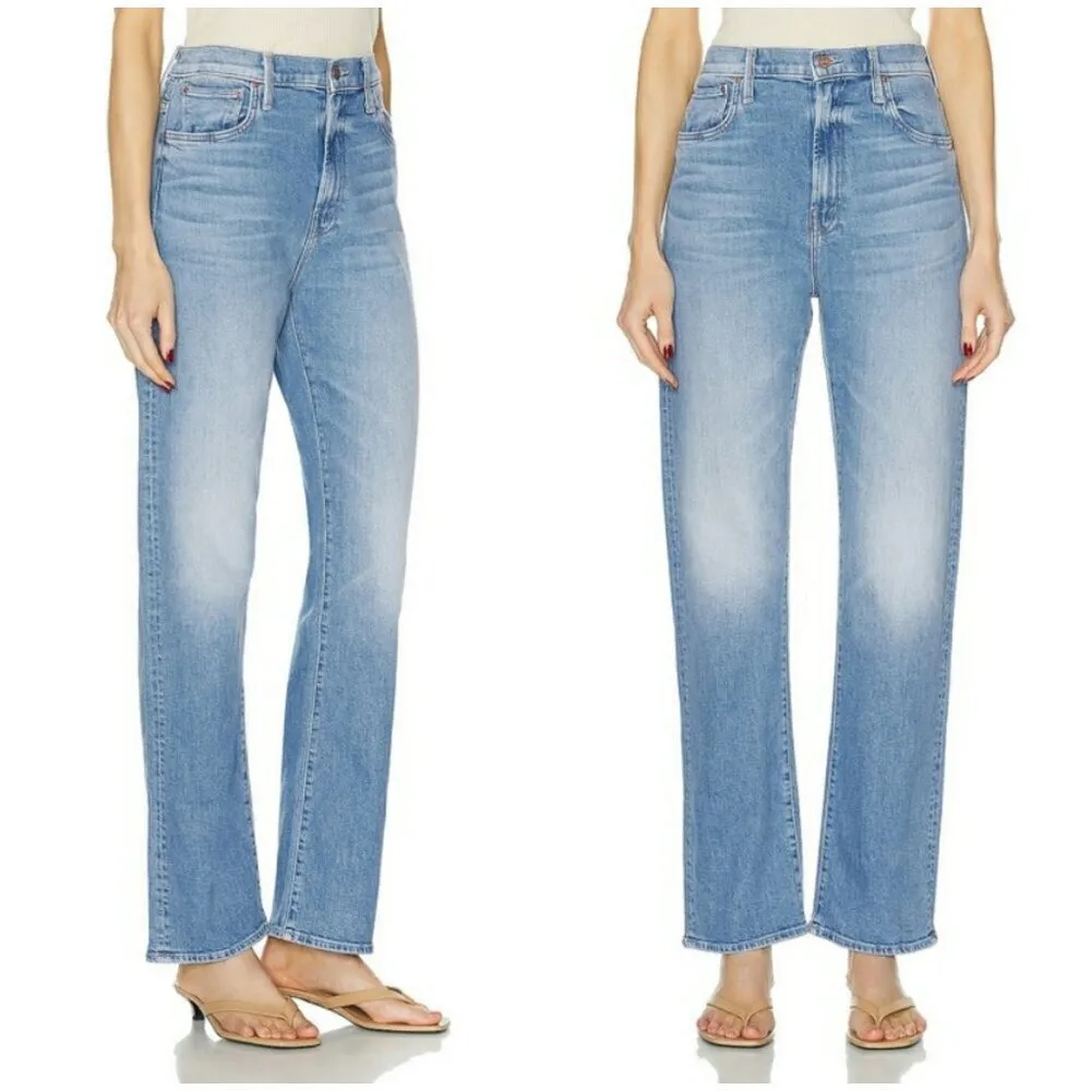 💕MOTHER💕 Ditcher Zip Flood Jeans ~ Love On The Beat 31 NWT Blue - Image 9