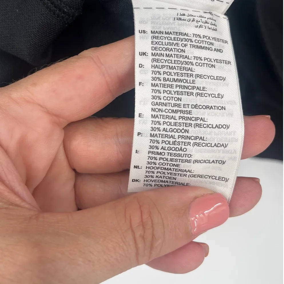 Adidas Yoga Energized Souls Womens Hoodie Sz M Black Y2K Rainbow Graphic Street - Image 10