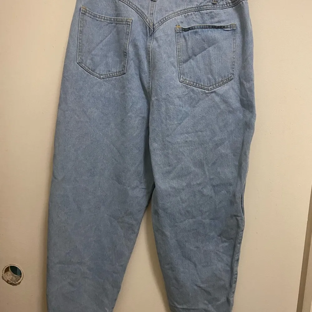 Princess Polly Womens Light Blue Denim Cropped Jeans Size 12 Elastic Waist 32 34 - Image 5