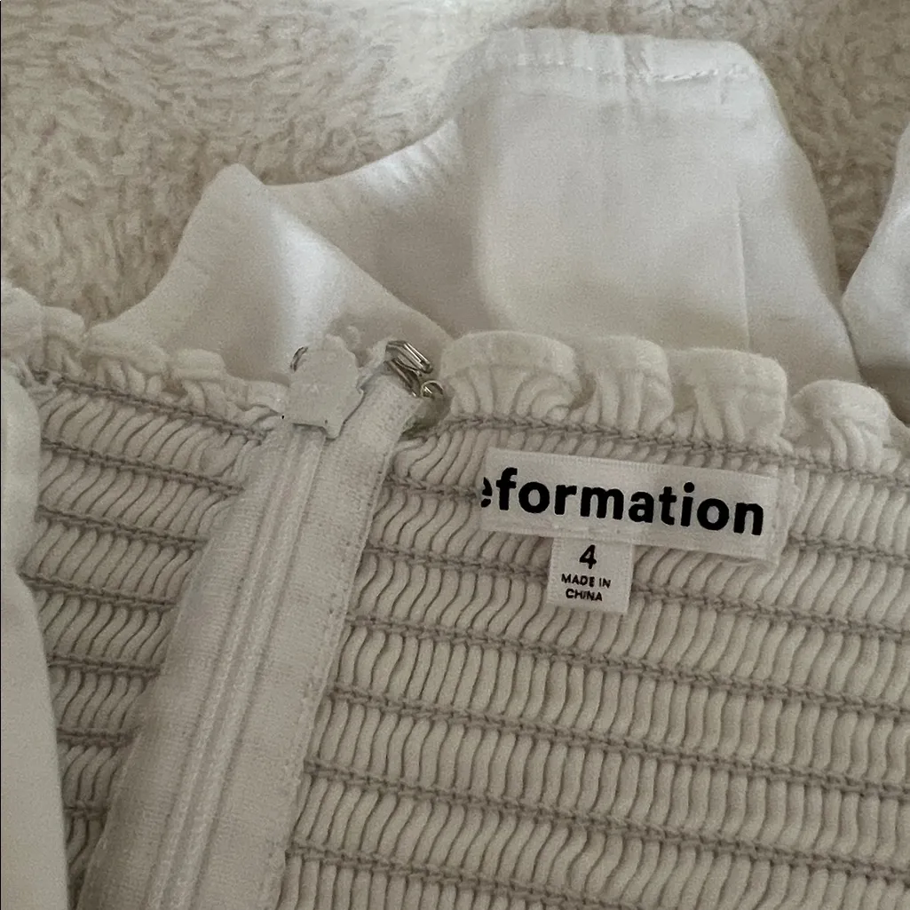 Reformation Talina White Top - Image 3