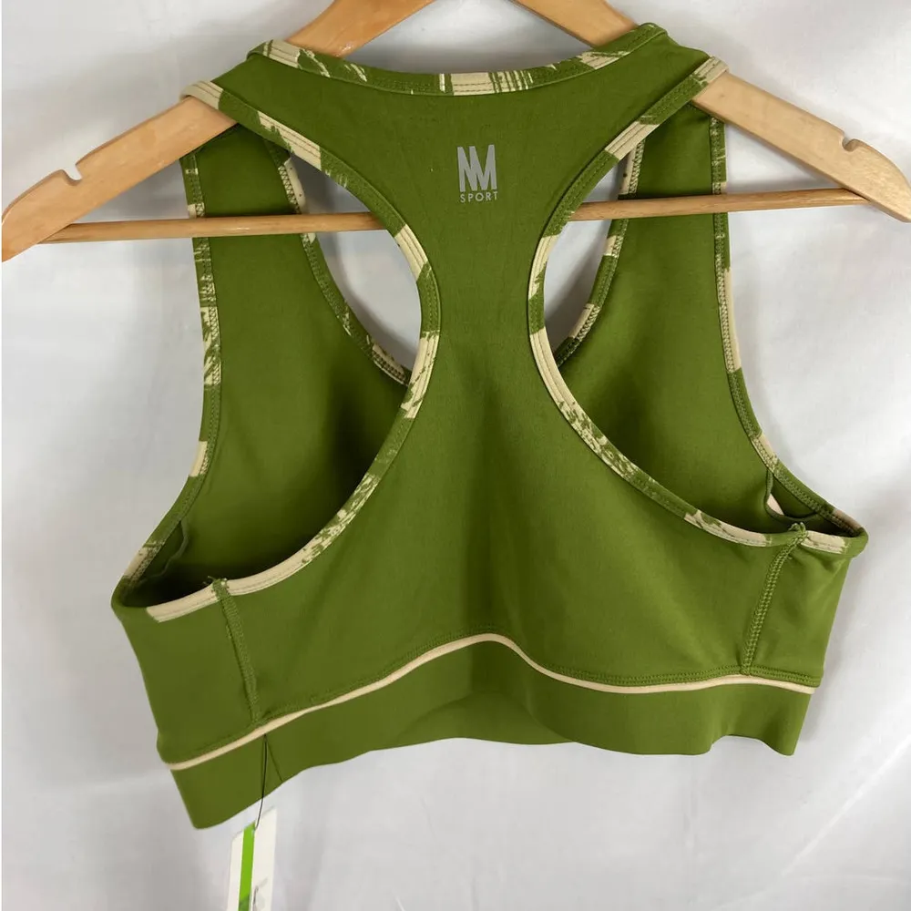 NWT Nicole Miller Sport green Racerback Sports Bra size Xlarge - Image 3