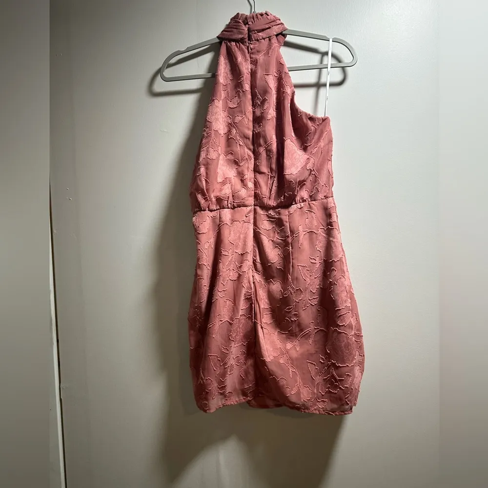 Lulu's Pink Textured Mini Dress - Image 4