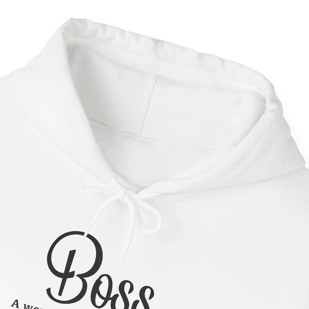 Handmade Boss White and Black Women's Hoodie Size 2X - Image 1
