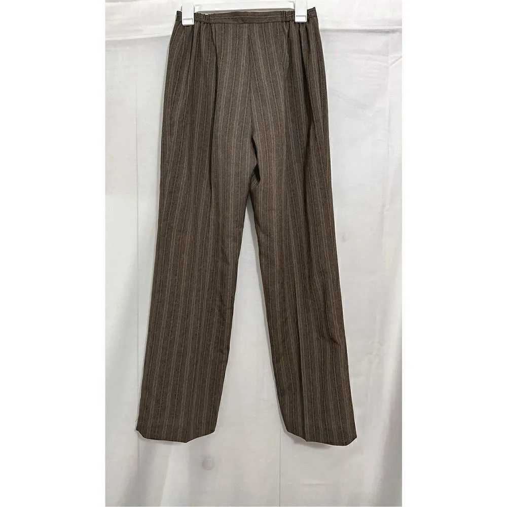 Camel/mocha wide leg trouser pants Tan Size 8 - Image 7