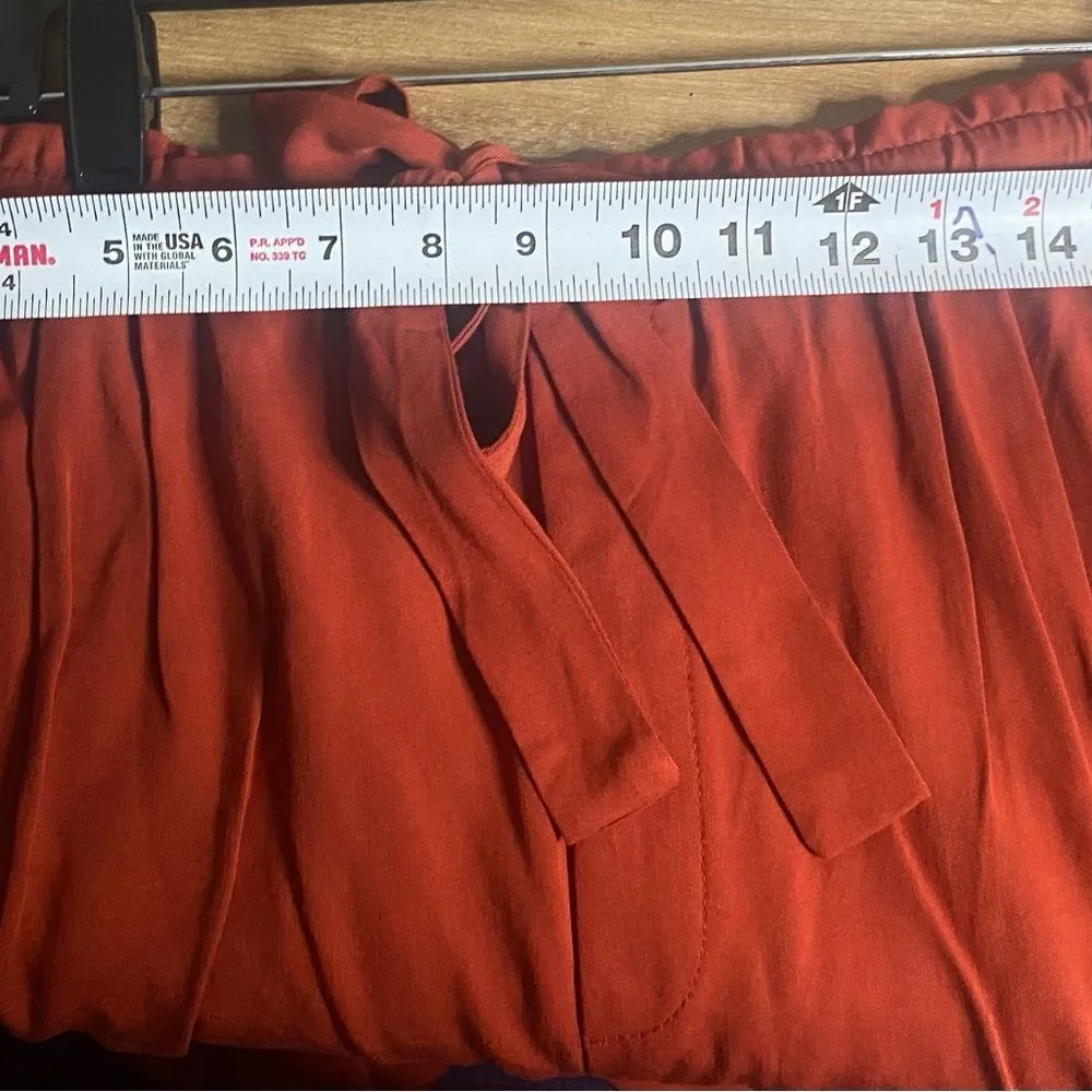 NWT A.n.a. Women Terracota Drawstring Cropped Pants Lightweight Size XXLT Tall - Image 5