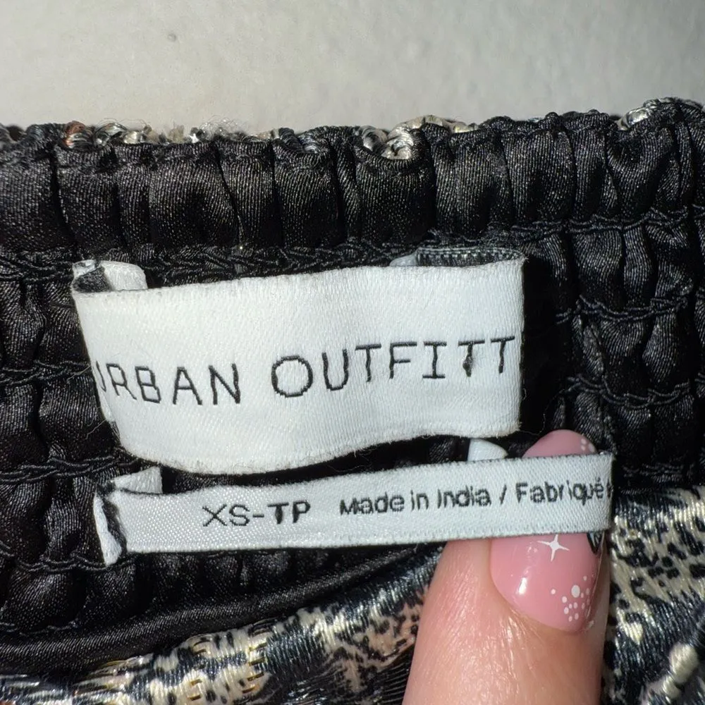 Urban Outfitters Spaghetti Strap Bodycon Slit Leopard Dress XS NEW #719 - Image 11