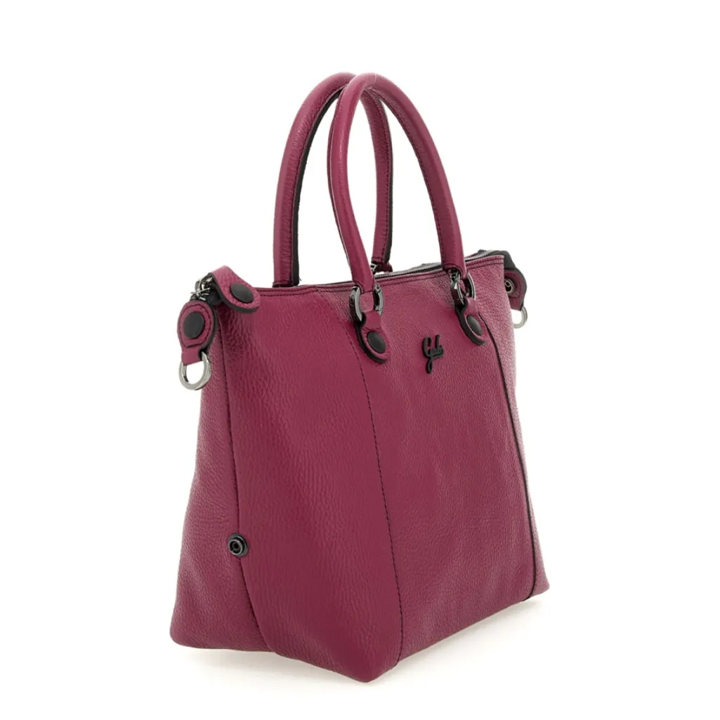 Gabs Italian Convertible Tote Bag G3 Plus Medium Cherry Pink Leather Chic Girly - Image 5